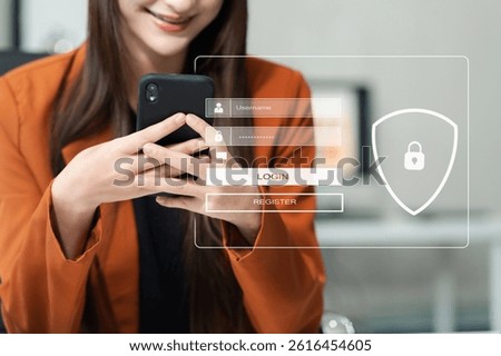 Concept of cyber security, information security and encryption, secure access to user's personal information, secure Internet access, cybersecurity.