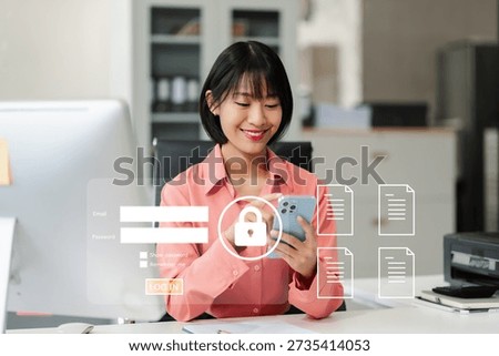 Concept of cyber security, information security and encryption, secure access to user's personal information, secure Internet access, cybersecurity.