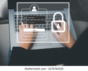 concept of cybersecurity Secure access to users' personal data secure internet access Signing in digital window - Powered by Shutterstock - Get 15% off with code: PIKWIZARD15