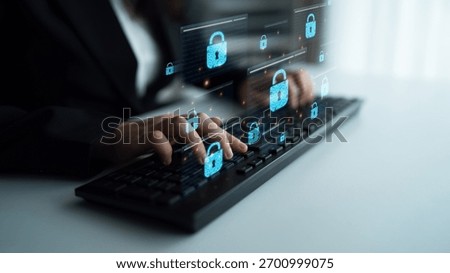 Concept of cybersecurity and a secure network. Multiple layers of data encryption and firewall protection in browsers ensure online privacy and safety from cyber threats. Parse