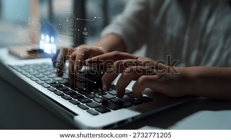 Concept of a digital human resources platform for workforce management. An applicant tracking system helps in team building by organizing employee and candidate profiles. Parse