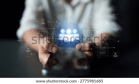 Concept of a digital human resources platform for workforce management. An applicant tracking system helps in team building by organizing employee and candidate profiles. Parse