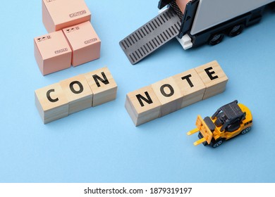 Concept Of Document Circulation Con Note In The Courier Industry.