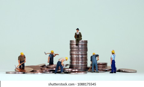 The concept of economic inequality in modern society. - Shutterstock ID 1088175545