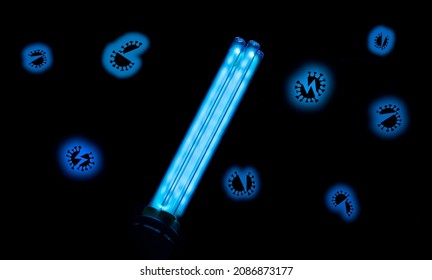  Concept Of The Effect Of Ultraviolet Light On Viruses.