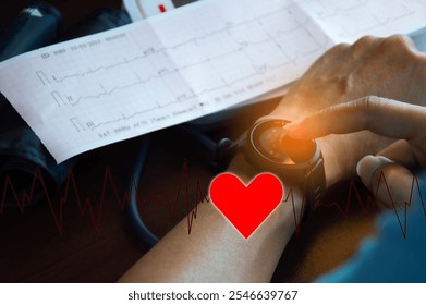 Concept of electrocardiogram, abnormal heart function detection, annual health checkup