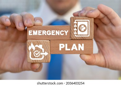 Concept Of Emergency Plan. Emergency Preparedness Of The Business Office.