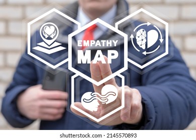 Concept Of Empathy Map That Is A Collaborative Visualization. Used To Articulate What We Know About A Particular Type Of User Or Customer.