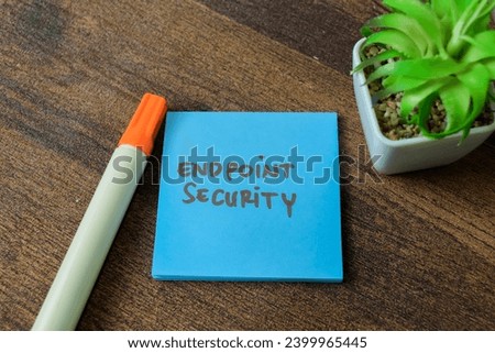 Concept of Endpoint Security write on sticky notes isolated on white background.