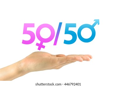 Concept Of Equality Between Women And Men In The Female Hand