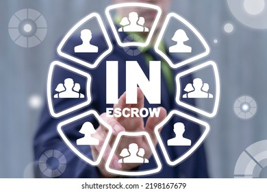 Concept Of In Escrow Agreement. Escrow Account Business.