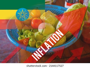 Concept Ethiopia Inflation Economic Crisis Currency Stock Photo   Concept Ethiopia Inflation Economic Crisis 260nw 2144117527 