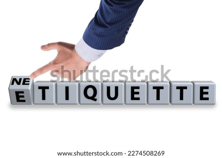 Concept of etiquette and netiquette