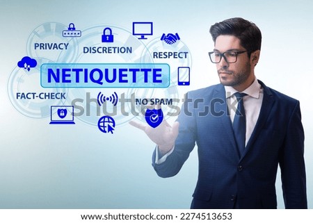 Concept of etiquette and netiquette