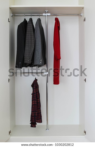 Concept Family Wardrobe Apartment Mans Womans Stock Photo Edit