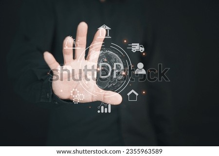 Concept of GDP Good Distribution Practice. GDP logistic standard control. Goods Distributor.
