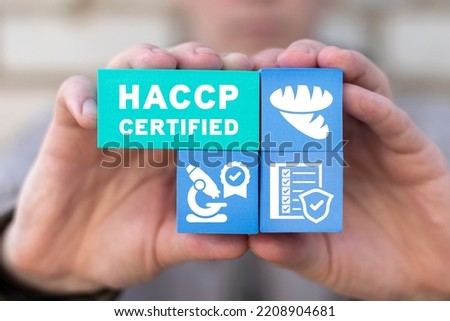 Concept of HACCP Certified Product. HACCP - Hazard Analysis and Critical Control Points.