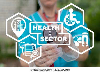 Concept Of Health Sector. Medical Public Service.