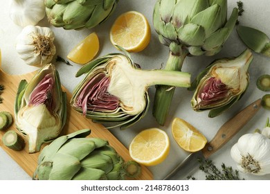 Concept of healthy food with artichoke plant - Powered by Shutterstock