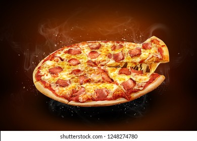 Pizza Poster Images Stock Photos Vectors Shutterstock