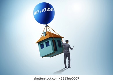 Concept of housing prices inflation - Shutterstock ID 2313660009