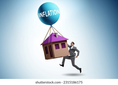 Concept of housing prices inflation - Shutterstock ID 2315186175
