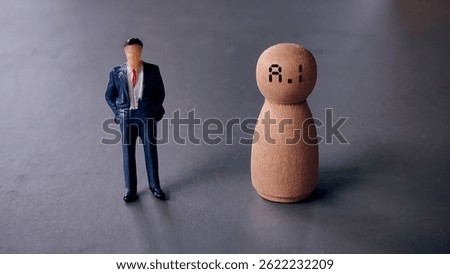 Concept of human Vs artificial intelligence or A.I in modern world.