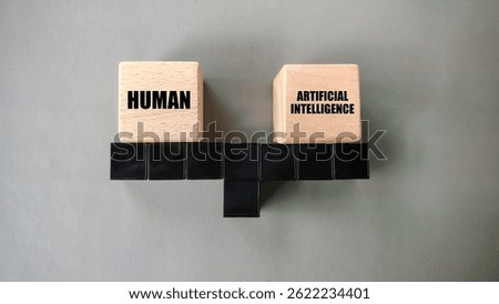 Concept of human Vs artificial intelligence or A.I in modern world.