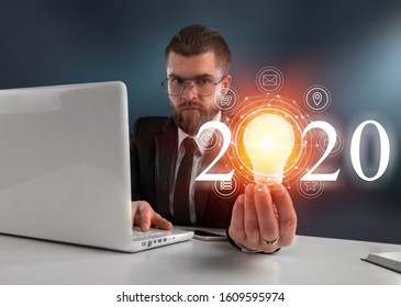 Concept of idea and innovation Creative idea concept