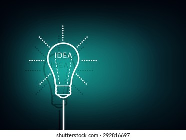 Concept Idea Light Bulb On Color Stock Photo 292816697 | Shutterstock