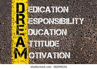 Concept Image Business Acronym Dream Dedication Stock Photo 282098156 