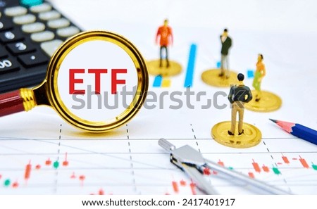 Concept image of an exchange-traded fund（ETF）
