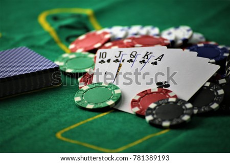 An concept Image of a poker table