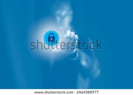 Concept image of security system within the organization that those involved must pay attention to