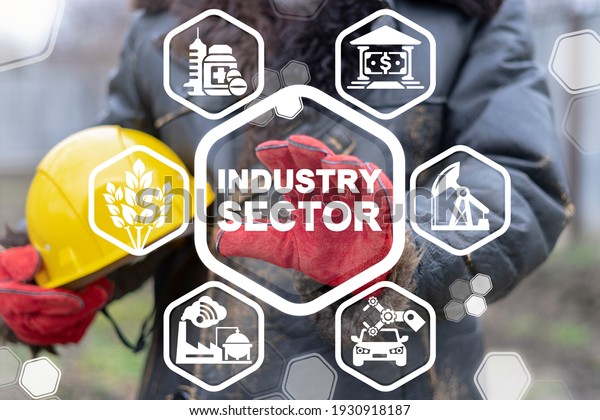 Concept of industry sector. Industrial\
sectoral services and\
technology.