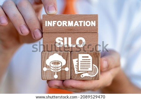 Concept of information silo. The problem of disparate big data storage, communicaton and processing. Shattered redundancy inefficiency of information repository.