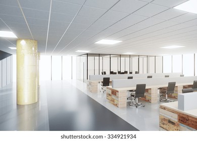 Concept Interior Open Space Office 3d Stock Photo Edit Now