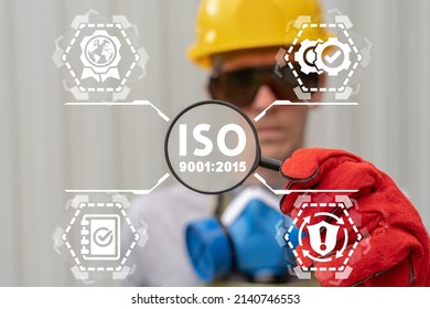 Concept of ISO 9001:2015 Standard. ISO 9001 2015 Standard Quality Control.
