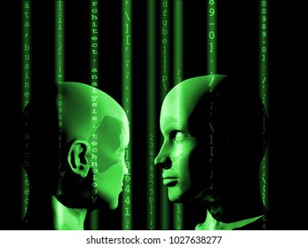 Concept of machine learning to improve artificial intelligence and its ability of thinking