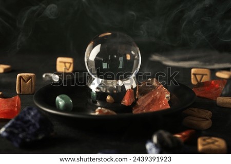 Concept of magic, occult, esoteric, divination and witchcraft