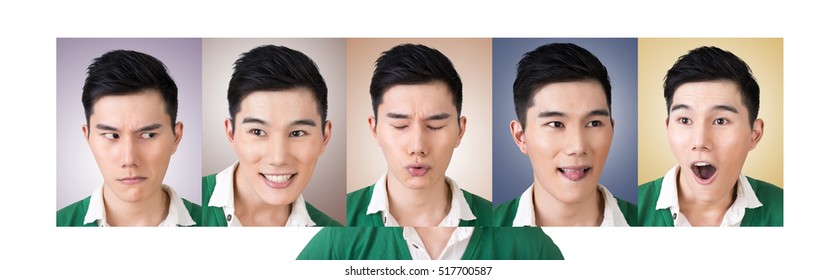 Concept Of A Man Choose A Expression Of Face