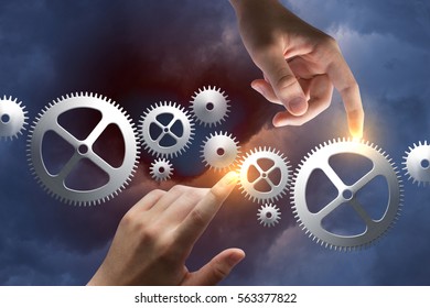 Concept of management of business process. - Shutterstock ID 563377822