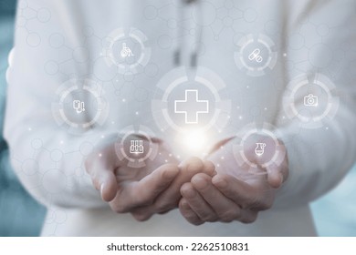 Concept of medical care and health support. - Shutterstock ID 2262510831