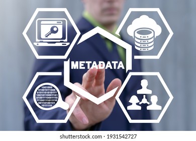Concept of Metadata. Meta Data Technology. - Shutterstock ID 1931542727