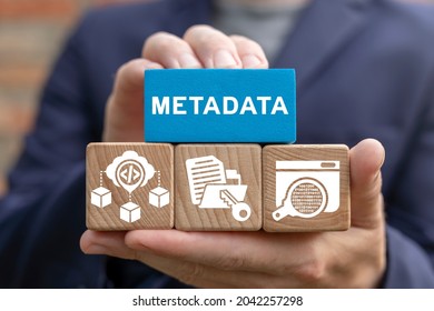 Concept of metadata. Meta data tecynology. - Shutterstock ID 2042257298