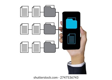 The concept of mobile storage and cloud data retrieval is used for business or personal data storage securely.