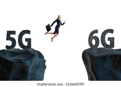 Concept of moving from 5g technology to 6g - Powered by Shutterstock