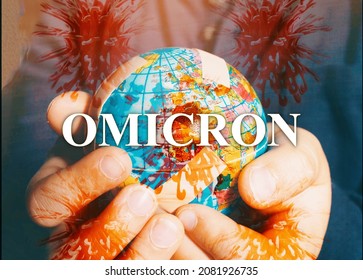Concept Of The New Variant Omicron Virus From Africa