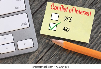 Concept Of No Conflict Of Interest 