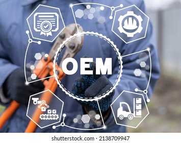 Concept of OEM Original Equipment Manufacturer.